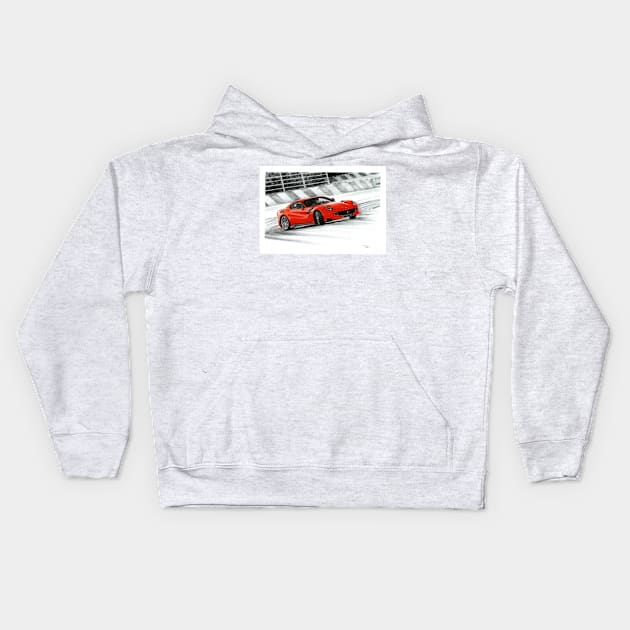 Ferrari F12 TDF Berlinetta Kids Hoodie by oleynik